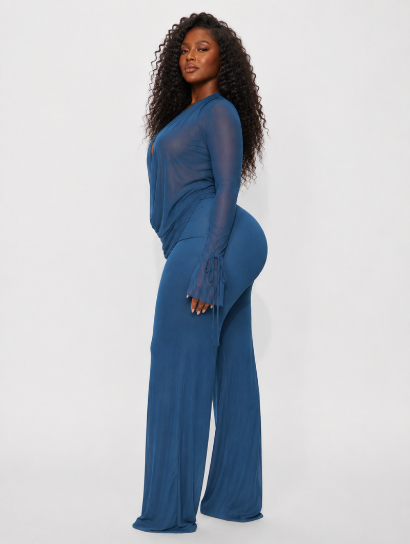 Azure Muse Draped Set