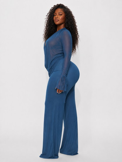 Azure Muse Draped Set